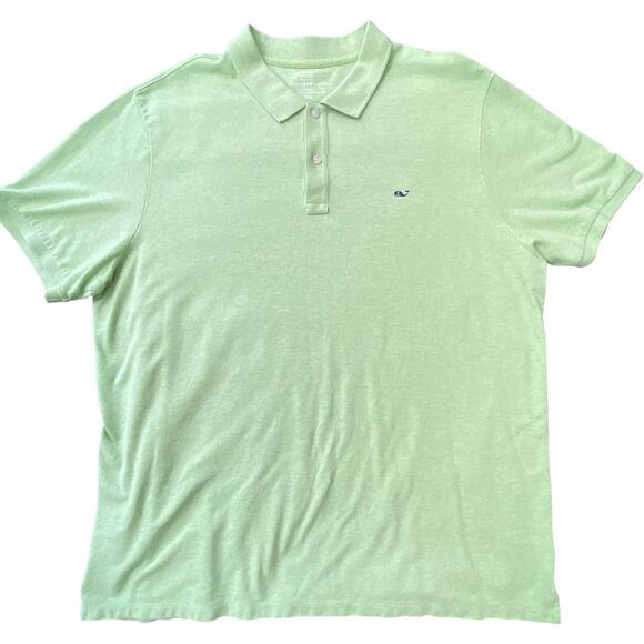 Vineyard Vines Polo Shirt Mens Size XXL Golf Slim Fit Short Sleeve Whale Light - Picture 1 of 9